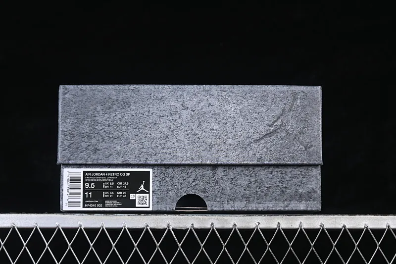 All categories Air Jordan Jordan series basketball shoes Air Jordan 4 GX foreign trade version Nigel Sylvester x Air Jordan 4 Retro "Grey" AJ4 Joe 4 joint gray brick HF4340-002